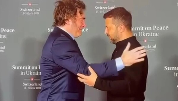 Президент Милей прибыл в Швейцарию на саммит по Украине с президентом Зеленским